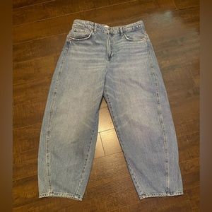 Zara balloon/barrel jeans